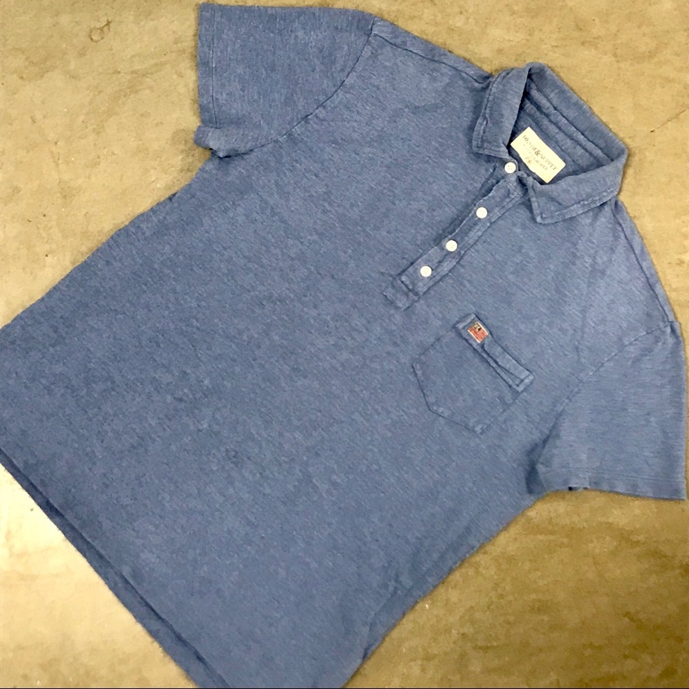 Denim & Supply Ralph Lauren Blue Flag Logo Polo